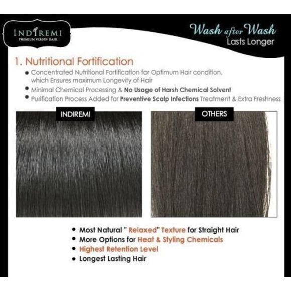 Bobbi Boss Indi Remi Virgin Natural Yaky Human Hair 14" Color 33 - Picture 2 of 5
